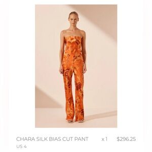 Shona Joy NWT Chara Silk Bias Cut Pants